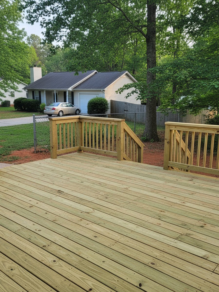 Deck Installation completed by Paradise Deck Company in Dallas, GA