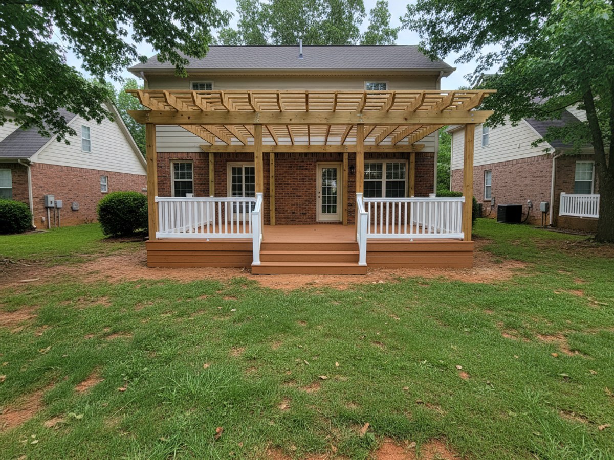 Deck Staining & Sealing completed by Paradise Deck Company in Douglasville, GA