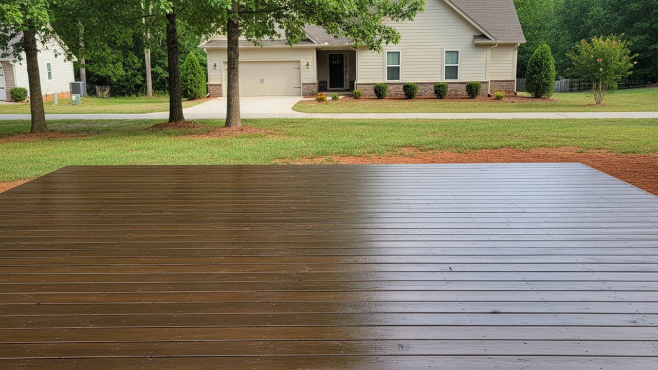 Composite Decking Installation completed by Paradise Deck Company in Douglasville, GA